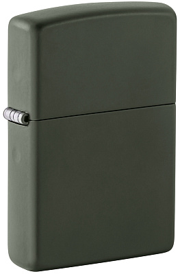 Зажигалка ZIPPO Classic с покрытием Green Matte латунь/сталь зелёная матовая 38x13x57 мм