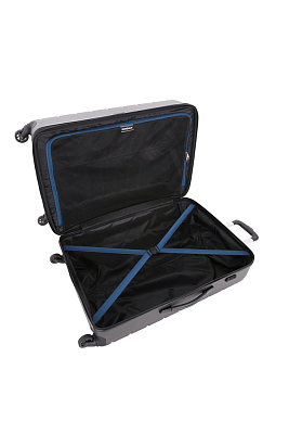 Чемодан SWISSGEAR ALVERSTONE, серый, AБC-пластик, 51,5 x 31 x 77 см, 96 л