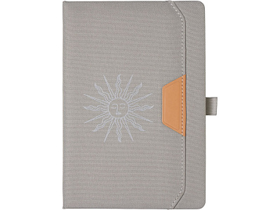 Блокнот А5 из RPET Harvey с термотрансфером (Серый)