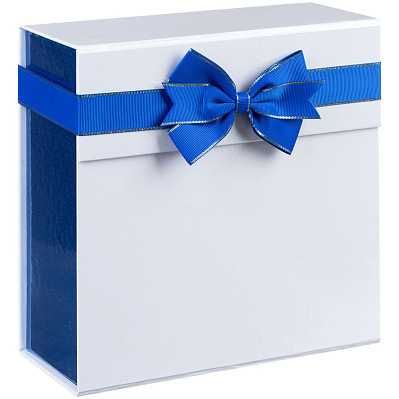 Коробка складная Gallant, M, белая с синим (Синий)