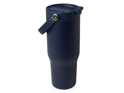 Термостакан Bronx из меди и переработанной нержавеющей стали, 900мл (Тёмно-синий)