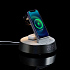Bluetooth-колонка с беспроводной зарядкой и часами netEnergy, серая - Фото 11