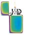 Зажигалка ZIPPO Slim® с покрытием Spectrum™, латунь/сталь, разноцветная, глянцевая, 29x10x60 мм - Фото 2