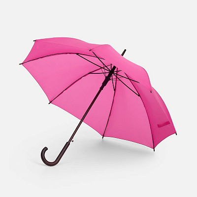 Зонт-трость Standard, белый (Ярко-розовый)