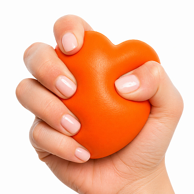 Антистресс Сердце, оранжевый