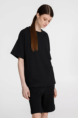 Футболка унисекс оверсайз T3, черная (Чёрный)