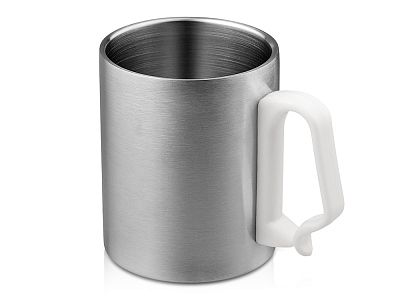 Стальная кружка с двойными стенками Climber Max, 450 мл (Белый)