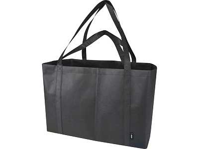 Эко-сумка Jumbo из переработанного нетканого материала Jumbo (Сплошной черный)