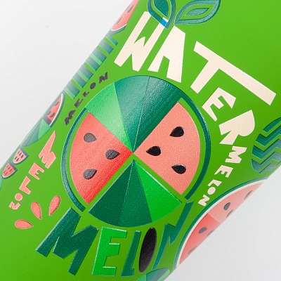 Термостакан "Европа" 500 мл, покрытие soft touch, зеленое яблоко