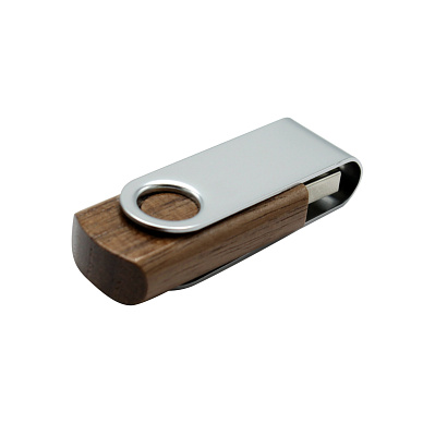 Флешка &quot;Twist wood&quot; 16 Гб wooden color (Коричневый)