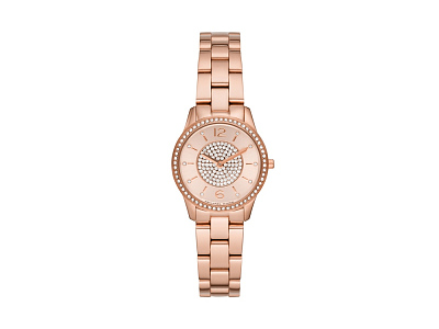 Наручные часы, женские (Корпус- розовое золото, циферблат- розовое золото, браслет- розовое золото)