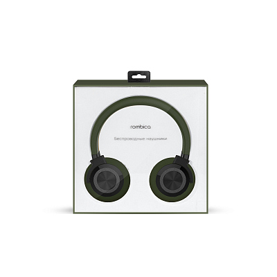 Наушники беспроводные Rombica mysound BH-07, зеленый