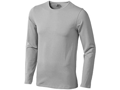 Футболка Майкл мужская с длинным рукавом (Серый)
