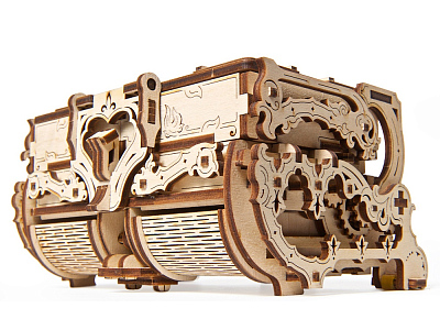 3D-ПАЗЛ UGEARS Антикварная шкатулка