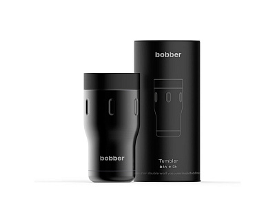 Вакуумная термокружка Tumbler, 350 мл (Черный)