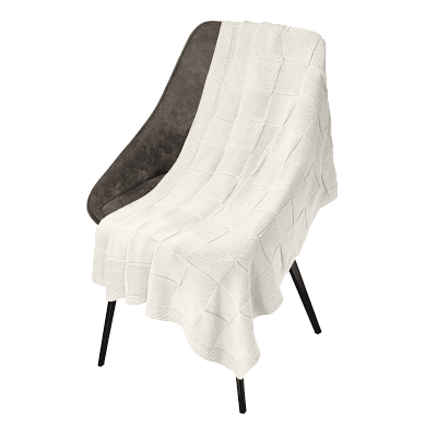 Плед Селла (Cella) вязаный  (без подарочной коробки) (Бежевый)