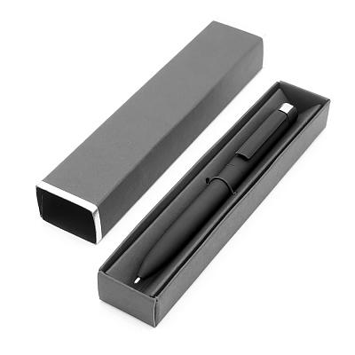 Ручка Espada в коробке Cradle чёрной с серебристым, чёрная (Чёрный)