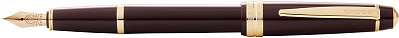 Перьевая ручка Cross Bailey Light Polished Burgundy Resin and Gold Tone, перо M (Красный)