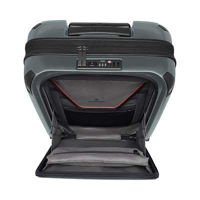 Чемодан VICTORINOX Spectra™ 3.0 Global Carry-On, темно-зеленый, поликарбонат Sorplas™, 40x20x55 см, 39 л