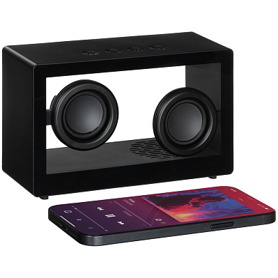 Bluetooth-колонка со светомузыкой Sensofonic, черная (Черный)