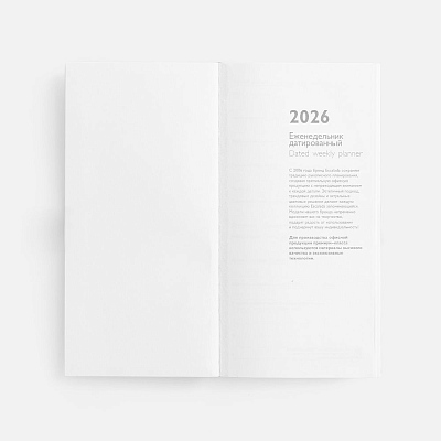 Еженедельник Baza, датированный, синий