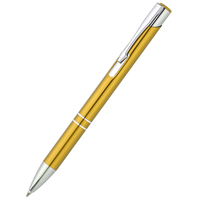 Ручка металлическая Holly, жёлтая (Жёлтый.)