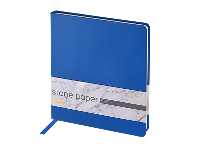 Еженедельник с каменной бумагой А5+ Carrara (Синий)