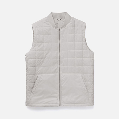 Жилет унисекс Warmbridge, светло-серый (Серый)