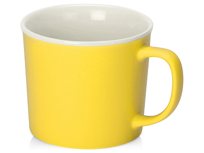 Кружка Nancy, матовая (Желтый/белый)
