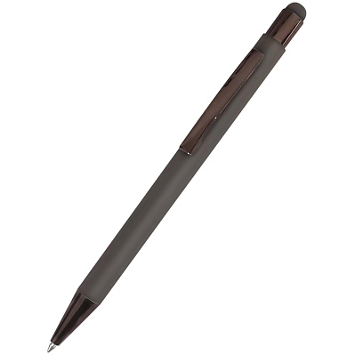 Ручка металлическая Elysia софт-тач  (Серый)