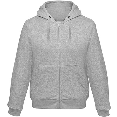 Толстовка мужская Hooded Full Zip серый меланж (Серый меланж)