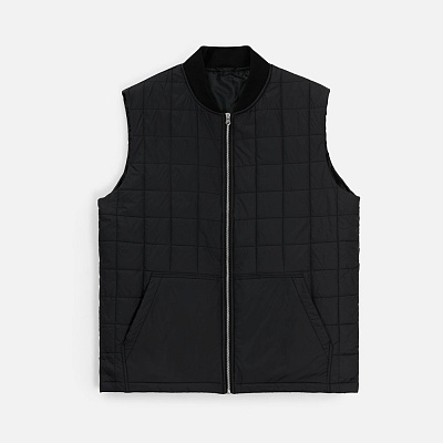 Жилет унисекс Warmbridge, синий (джинс) (Чёрный)