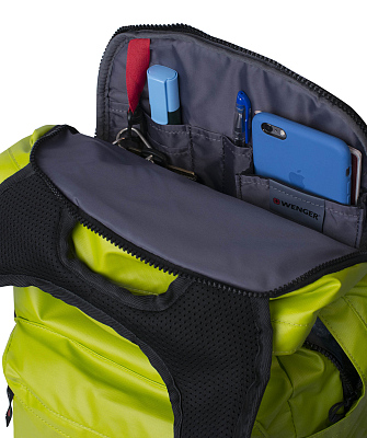 Рюкзак WENGER 14'', салатовый, полиэстер, 28 x 22 x 41 см, 18 л