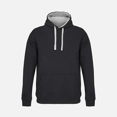 Худи унисекс Cameron, темно-синее с серым (Серый)