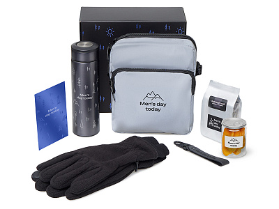 Подарочный набор Re:m. Step с термосом, перчатками и сумкой (Чёрный) Подарочный набор Re:m. Step с термосом, перчатками и сумкой (Чёрный)