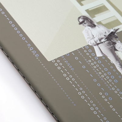 Блокнот Альфа Слим (Alpha slim), серый