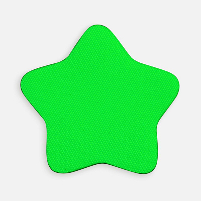 Наклейка тканевая Lunga Bial, M  неон (Зеленый)