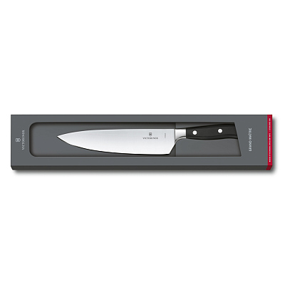 Нож шеф-повара VICTORINOX Grand Maître, кованый, 20 см, чёрный
