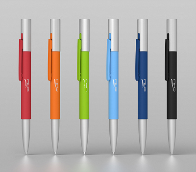 Ручка шариковая "Clas", покрытие soft touch, темно-синий