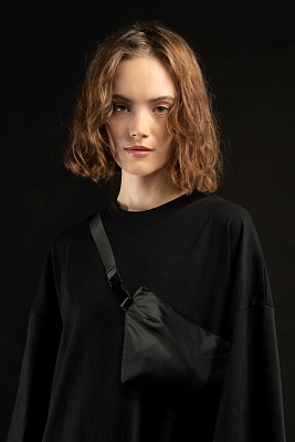 Поясная сумка W1, черная (Чёрный)