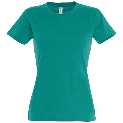 Футболка женская Imperial Women 190, изумрудно-зеленая (Изумрудный)