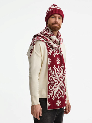 Шапка Wintertude, красная с белым