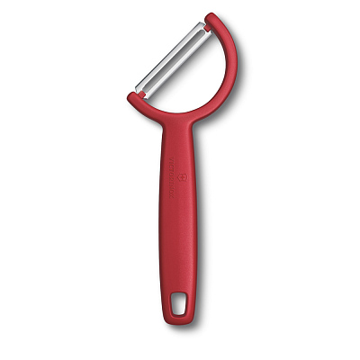 Овощечистка VICTORINOX RHO, прямое лезвие из нержавеющей стали, красная (Красный)