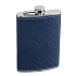 Набор S.Quire фляга 0,24 л, 4 стопки, воронка, сталь, искусственная кожа, синий - Фото 2