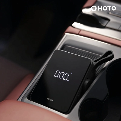 Портативный компрессор HOTO Portable Electric Tire Inflator