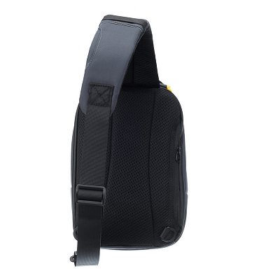 Рюкзак TORBER VOYAGE на одно плечо, серый, полиэстер 900D, 20х10х30 см, 5 л