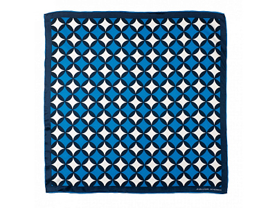 Шелковый платок Boogie (Синий/белый)