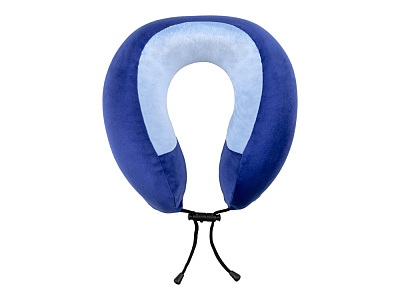 Подушка дорожная с эффектом памяти (Синий)