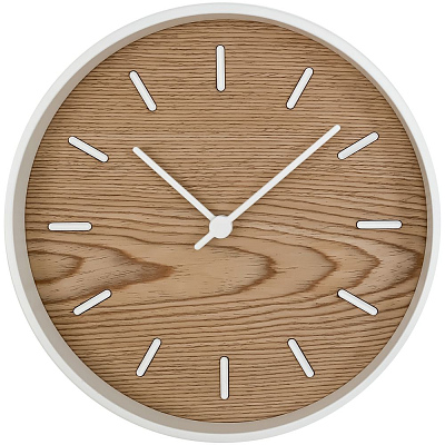 Часы настенные Kudo беленый дуб