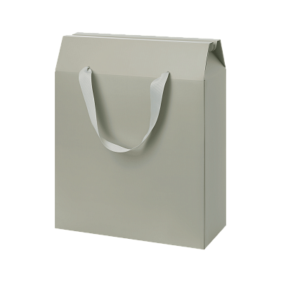 Подарочная коробка-пакет универсальная большая, серая (Серый)